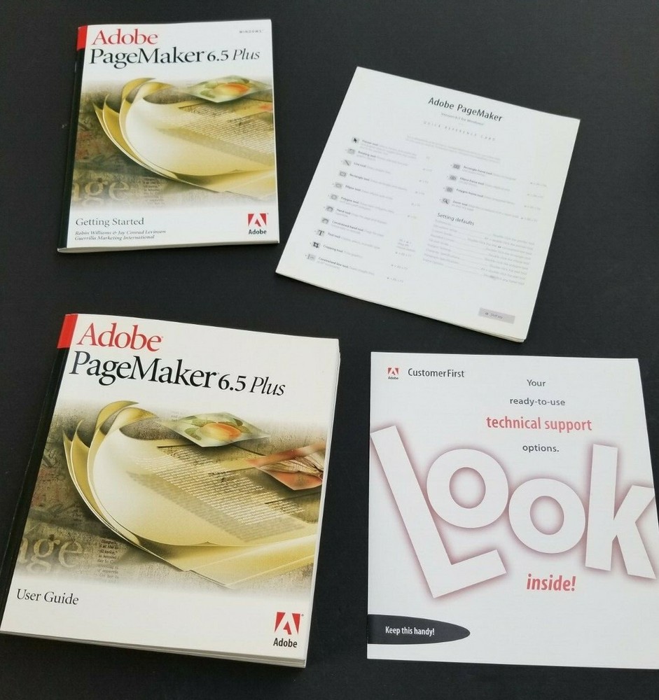 Adobe Pagemaker 6.5 Plus Windows User Manuals NO DISKS