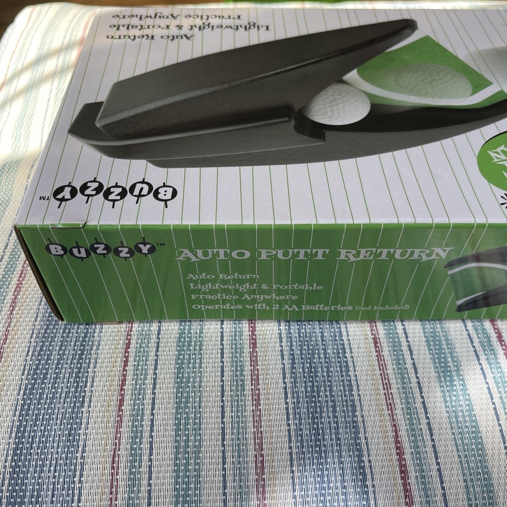 Buzzy Auto Putt Return Device NEW Lightweight Practice Golf Putting