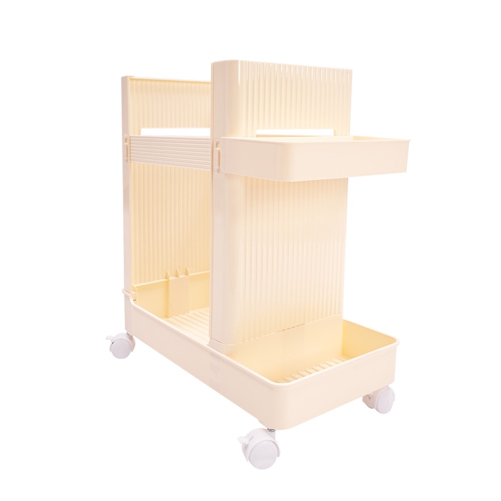 Multi-functional Storage Stand w/Wheels Rolling Workout Equipment Storage Rack