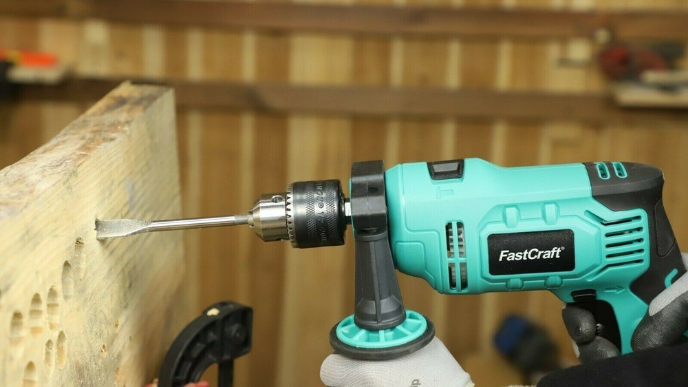 Impact Drill Driver FastCraft High End Hammer Drill PRO Grade Corded +104pc Bits