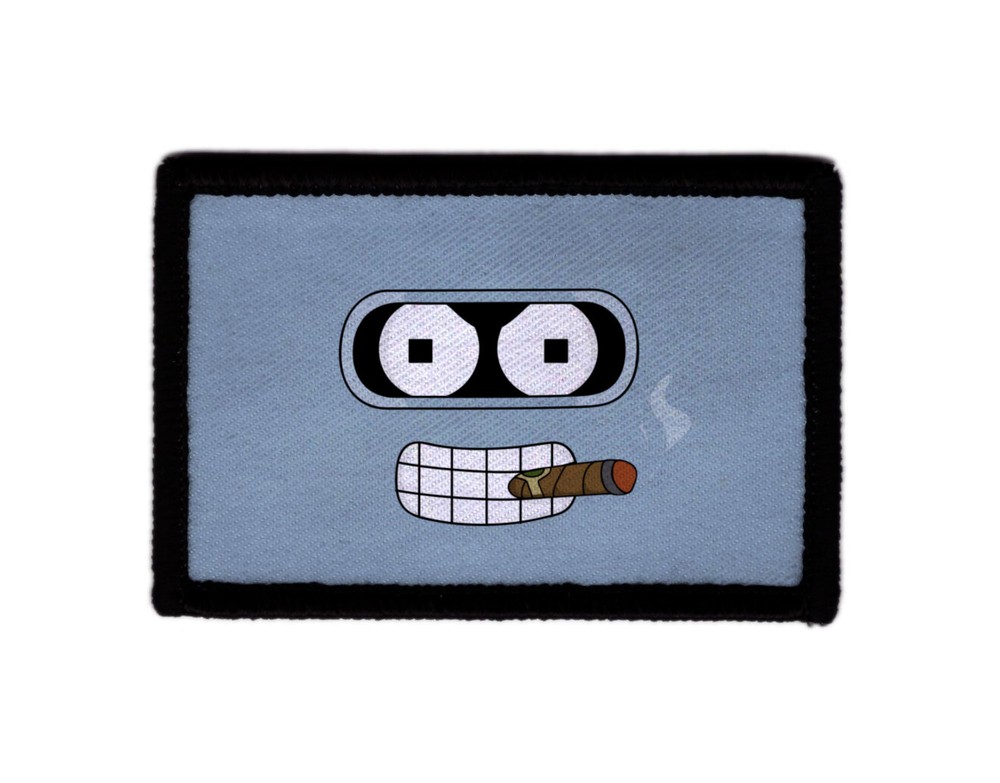 Bender Cigar Futurama Robot Patch Morale Hook [sub]