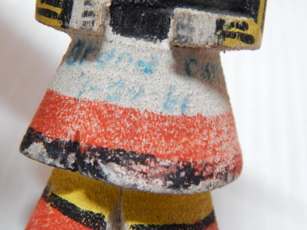 EARLY VINTAGE HOPI PUEBLO INDIAN HIGHWAY ROUTE 66 KACHINA GRAND CANYON INSCRPTN