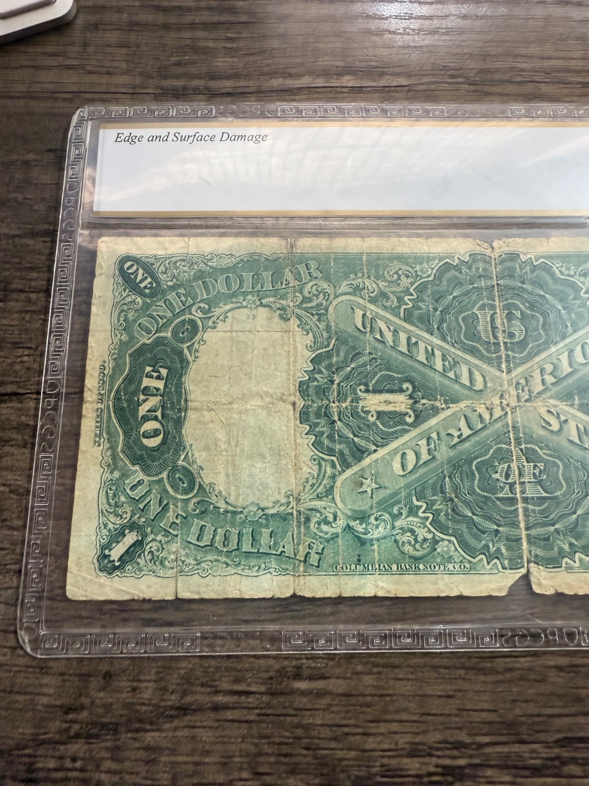 1880 U.S 1 Dollar Bill Note * Large Brown Seal! PCGS F12 * Very Rare * Awesome