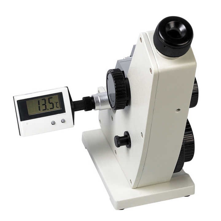 Abbe Monocular Refractometer Brix Tester Analyzer with Digital Thermometer