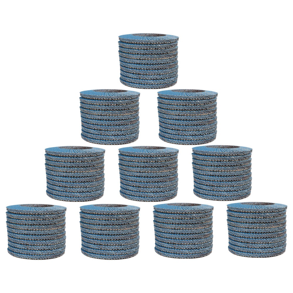 200Pack 4-1/2"×7/8'' 40 Grit T29 Premium Zirconia Flap Disc Sanding Grinding