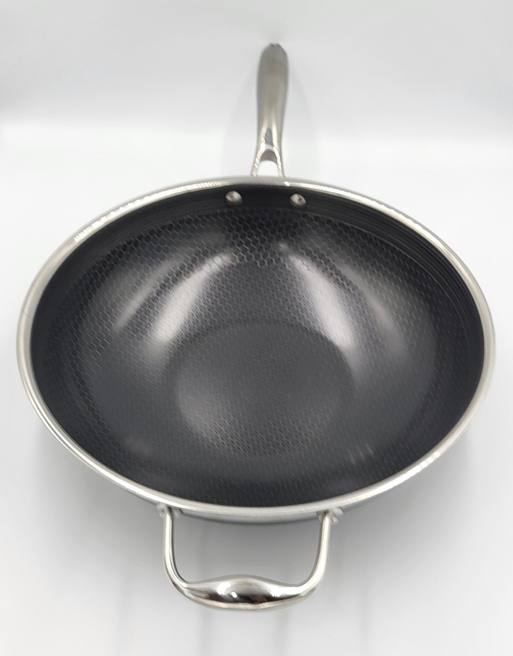 HexClad 12" WOK 12-Inch Hybrid Nonstick Pan - NO Lid - Used Good Condition