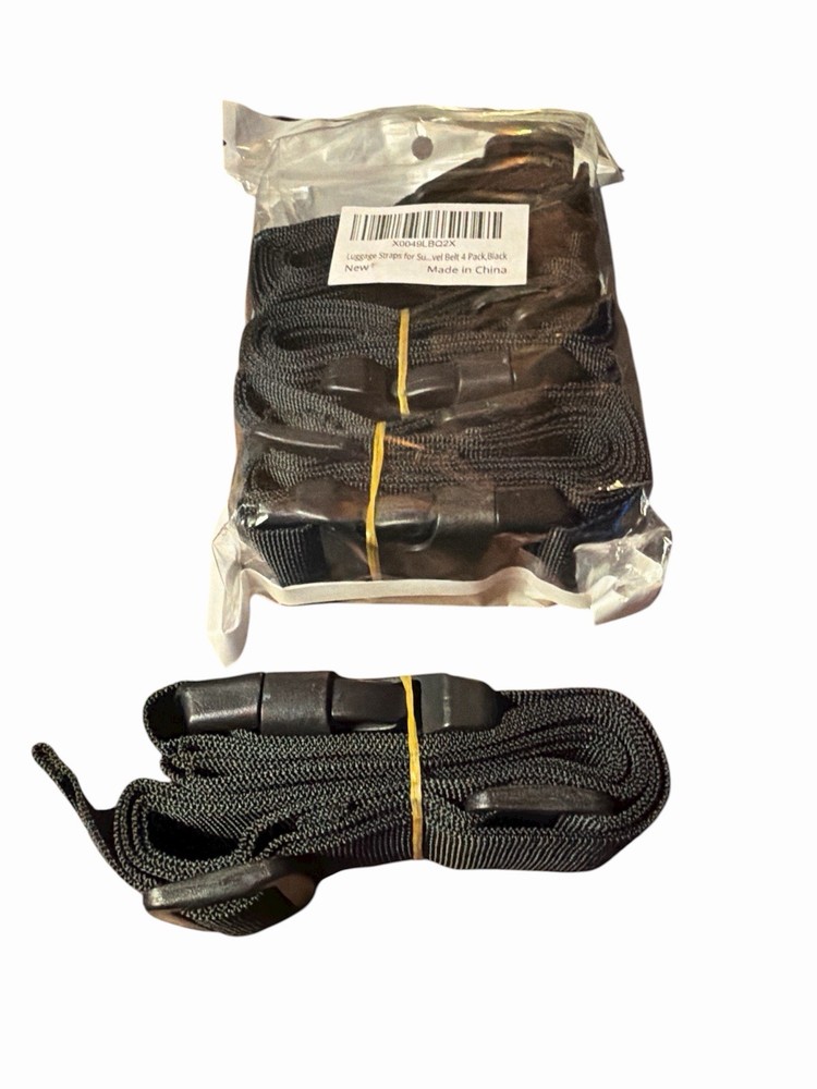 4 Pack Luggage Straps, Suitcase Luggage Strap