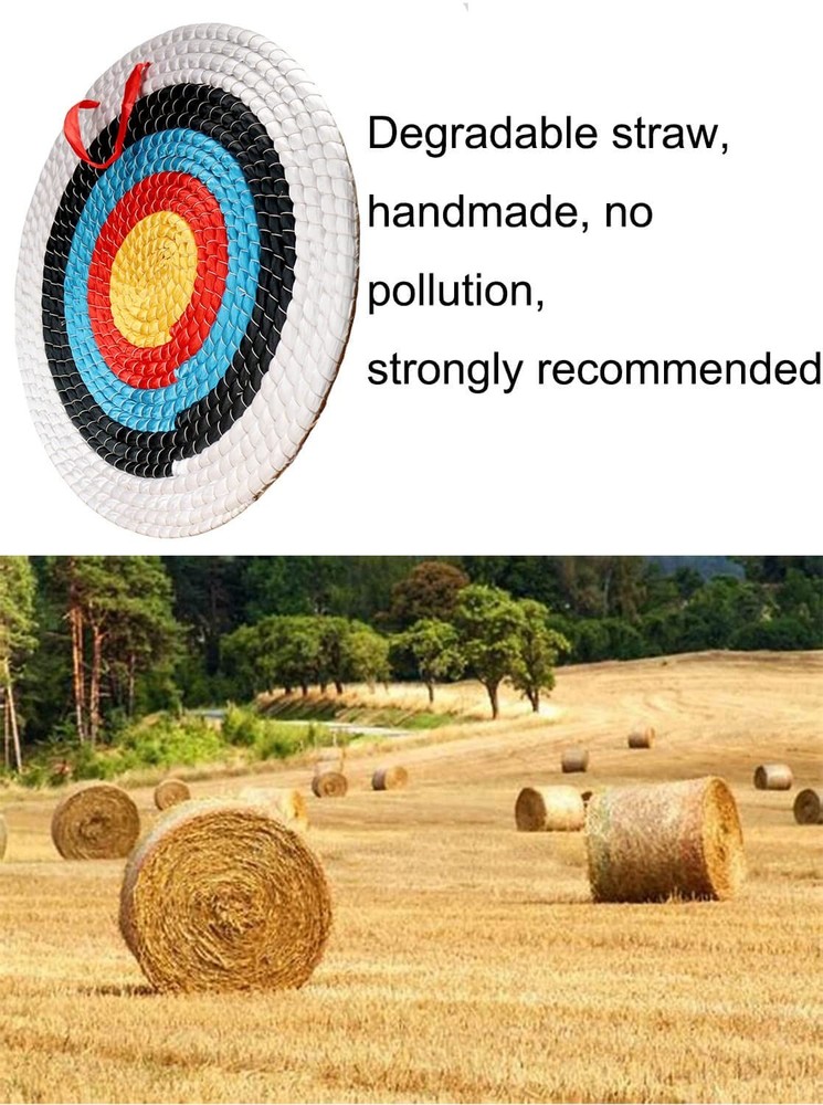 Archery Targets Straw Solid Hand-Made Archery Target for Recurve Bow Compound...