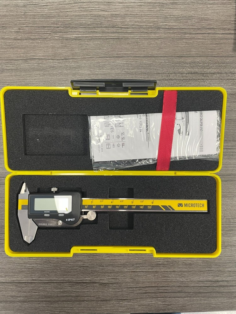 Microtech Double Force Digital Calipers 6 Inch New with Case