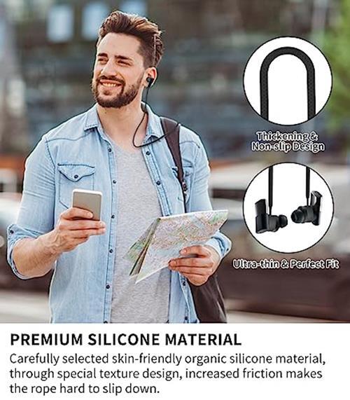 Anti-Lost Strap for Status Audio Between Pro/3ANC Earbuds, Black