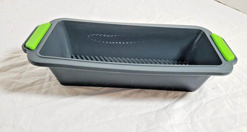 Silicone Bakeware Bread Mold Pan Non-Stick 9"x4" Rectangular Loaf Baking BLK_BV