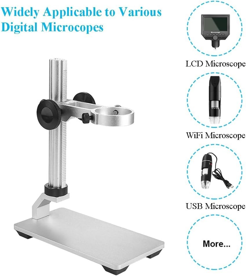 Aluminum Alloy Microscope Stand Holder for Digital Microscope, Stable and Dur...