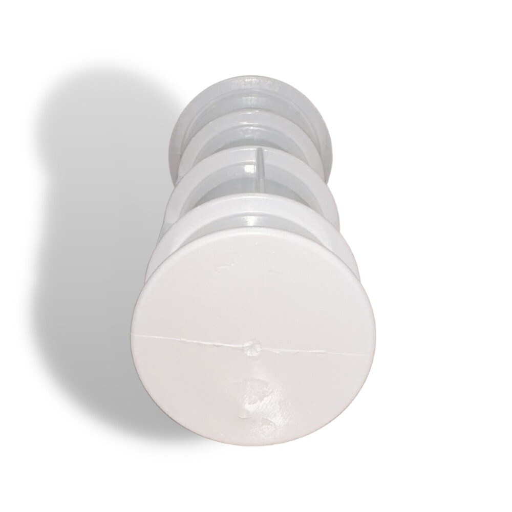 Aquastar US101 7.5" Umbrella Stands with Sleeve and Center Cap White (2 Pack)