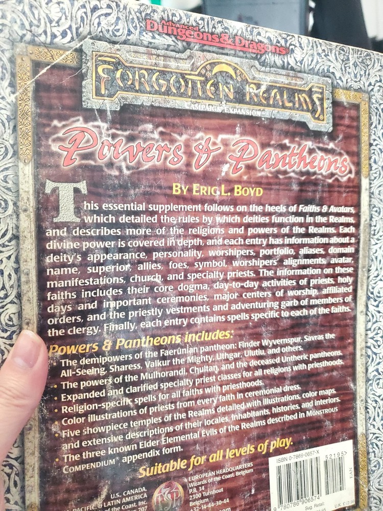 Dungeons & Dragons Powers & Pantheons Eric Boyd FIRST PRINTING