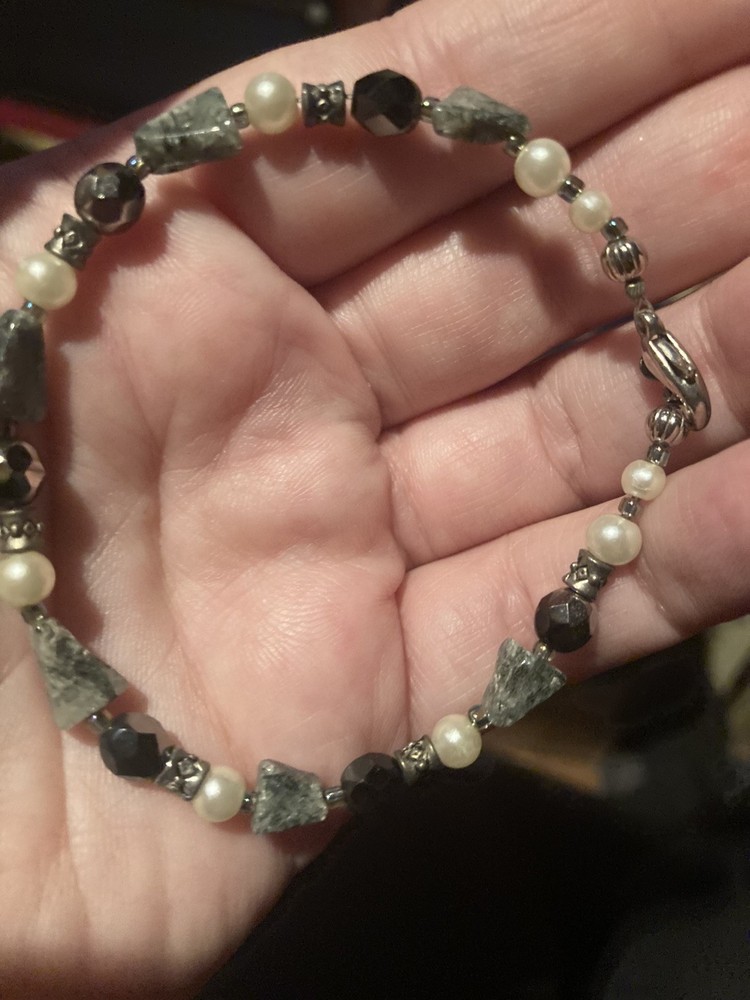 Bracelet Jasper Clasp Elegant Handmade