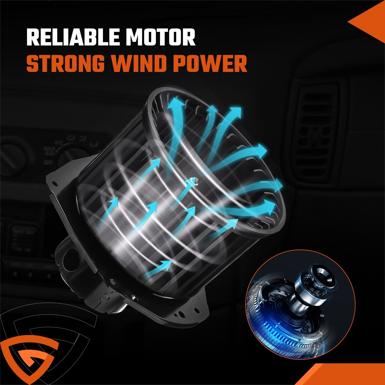 For Chevy Blazer S10 GMC Safari Sonoma HVAC Heater Blower Motor w/ Fan Cage Kwea