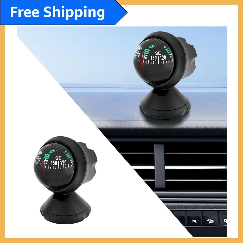 Universal Adhesive Car Compass Ball - Compact & Precise Direction Guidance