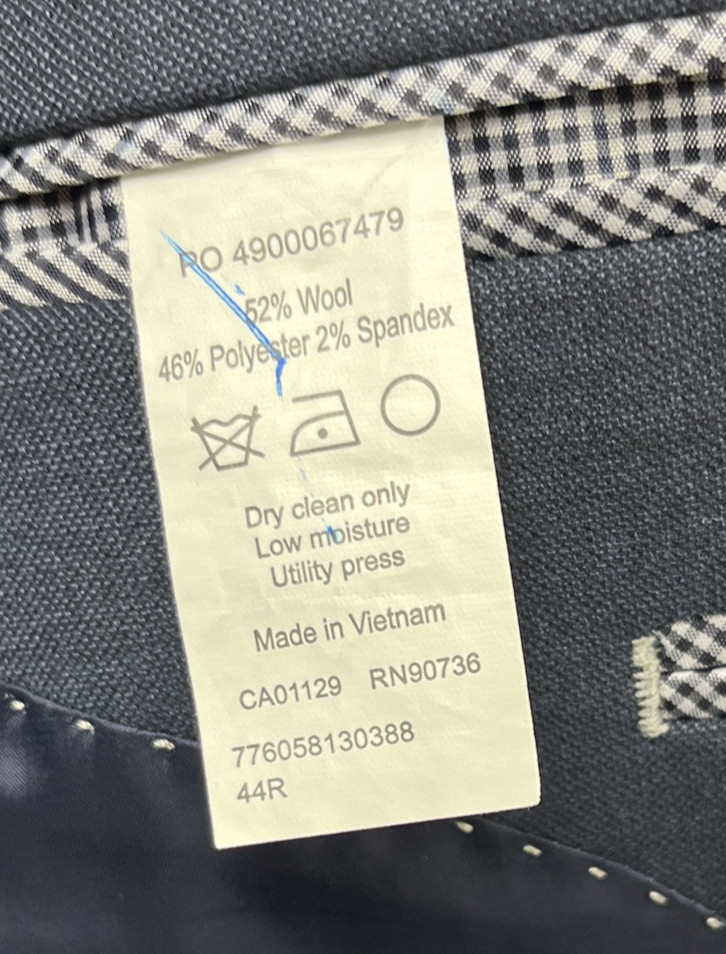Chaps Blue Jacket Blazer Size 44R