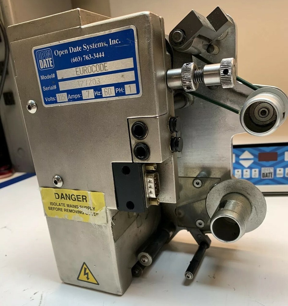 Open Date Eurocode 300 Hot Foil Label Printer W/Digital Controller Model 208001