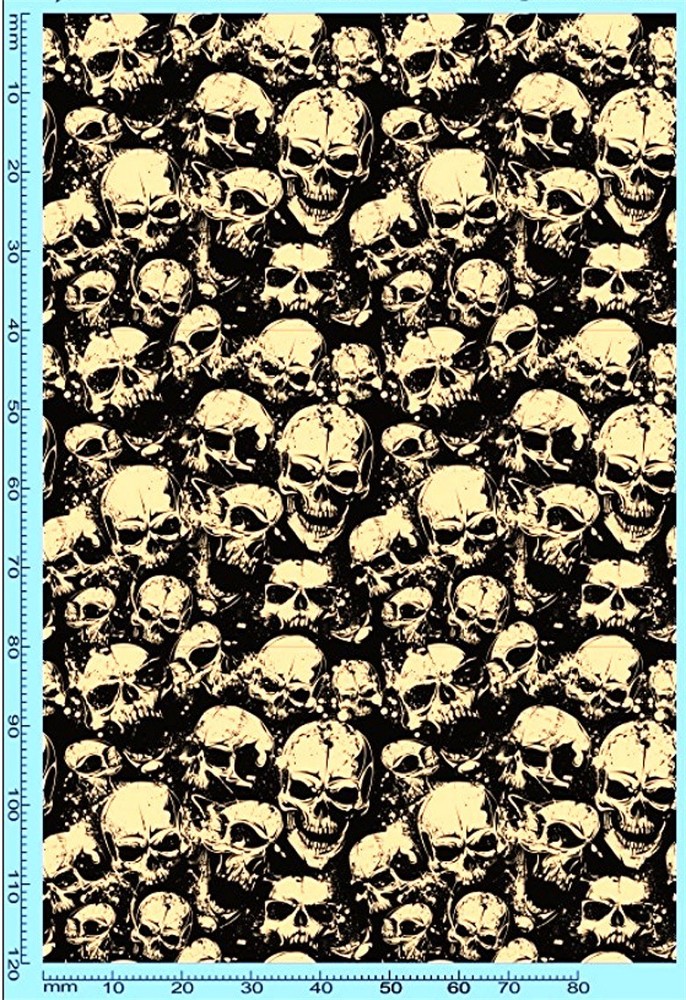 Stickerbomb / Area Pattern Skull Pattern No.2 Decal 1:18 Decal Decals