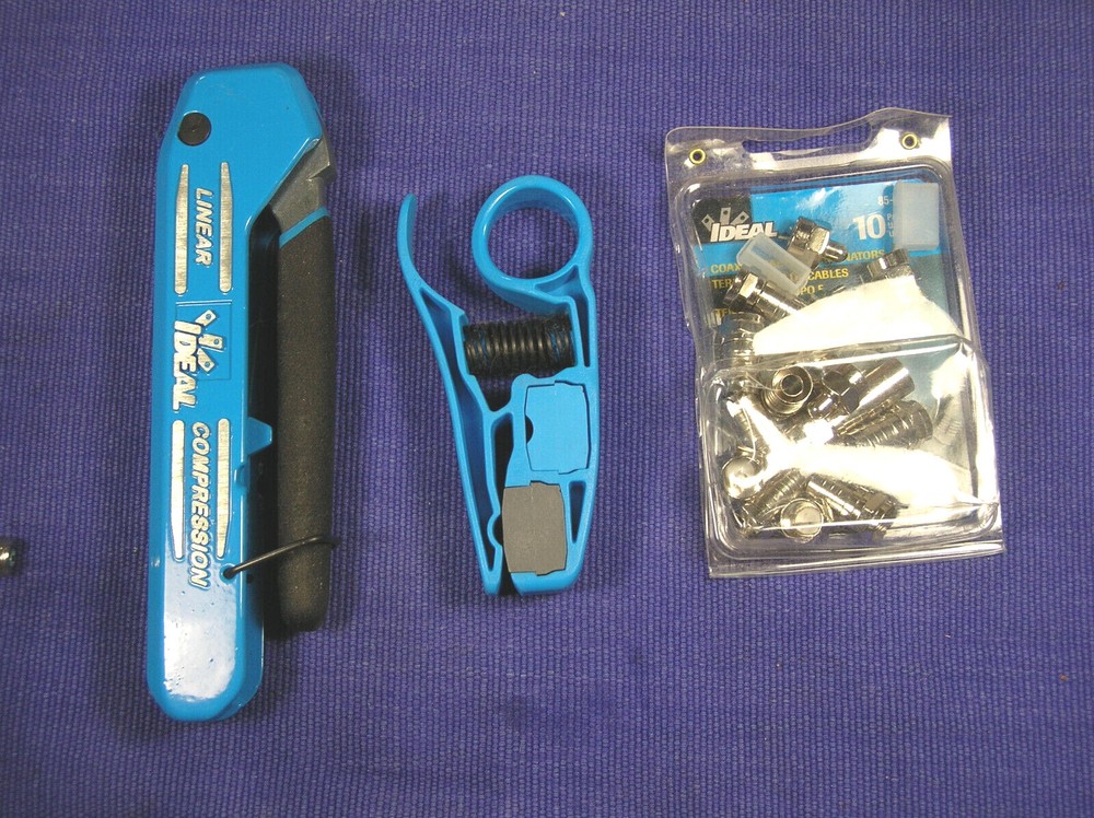 IDEAL 33-632 LINEAR COMPRESSION TOOL ADJUSTABLE F/BNC/RCA