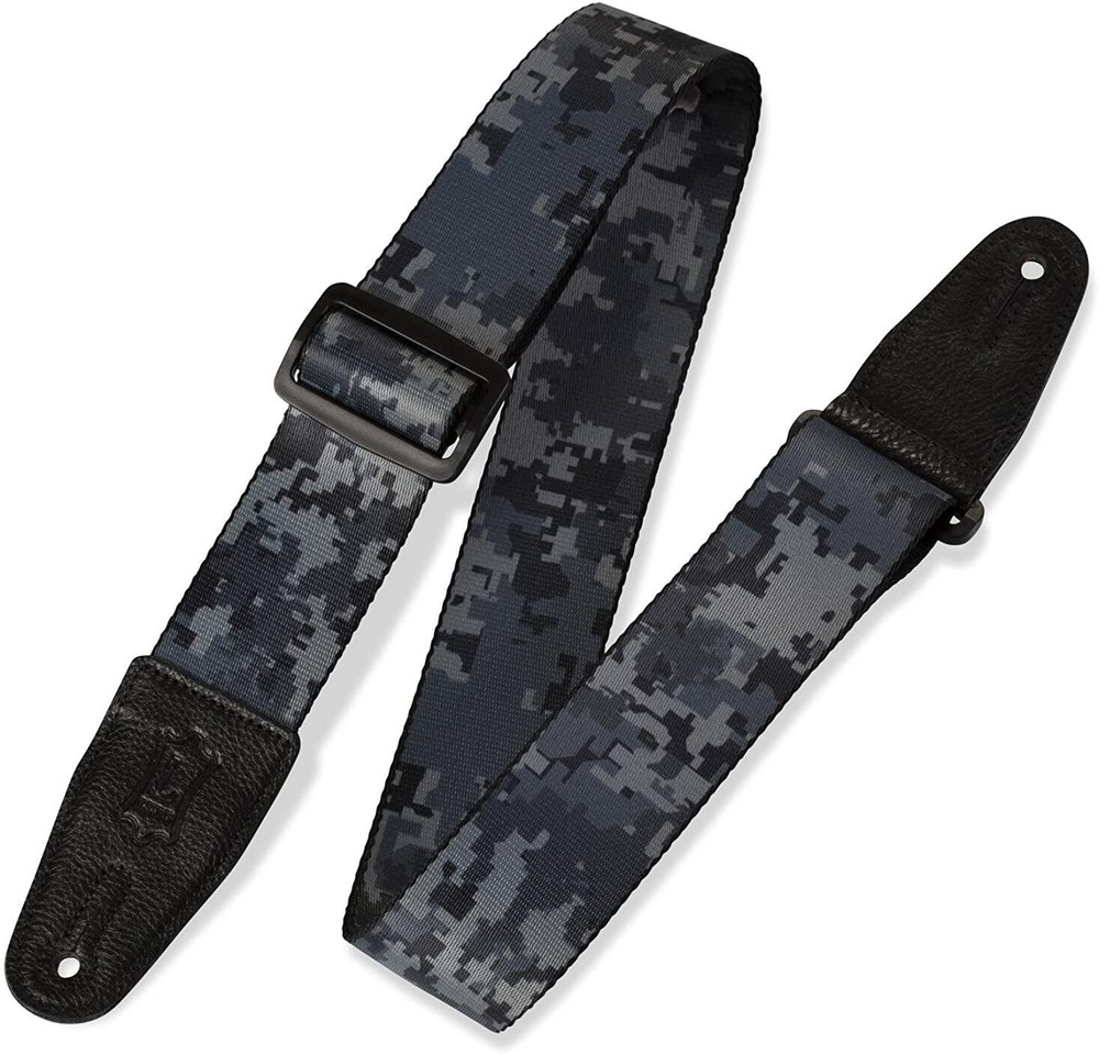 Levy's MPS2 2" Sublimation Polyester Guitar Strap, Digital Camo Blue
