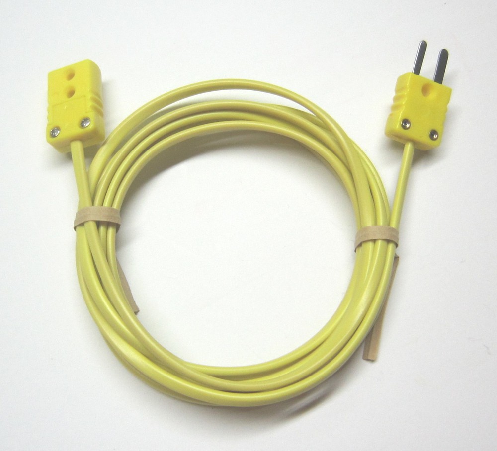 K-Type Thermocouple extension cable wire miniature mini connectors variable ft