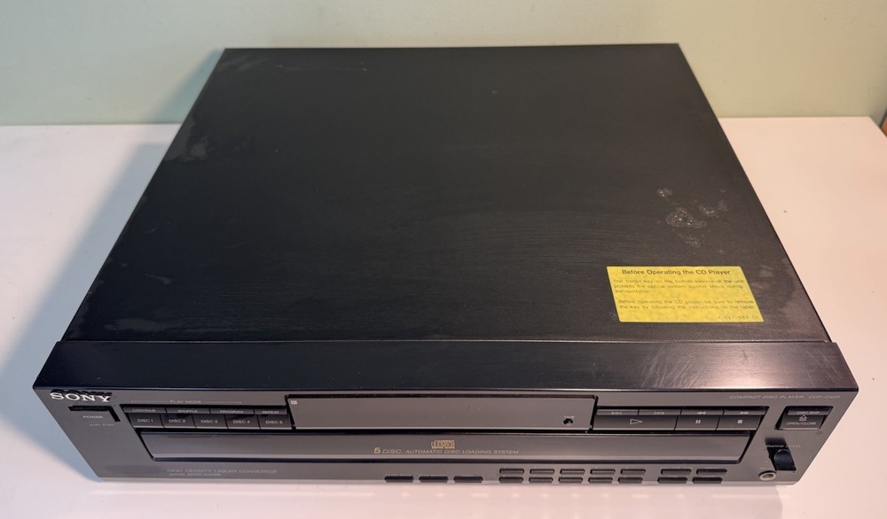 Sony CDP-C425 5-disc CD Player No Remote-Tested & Working