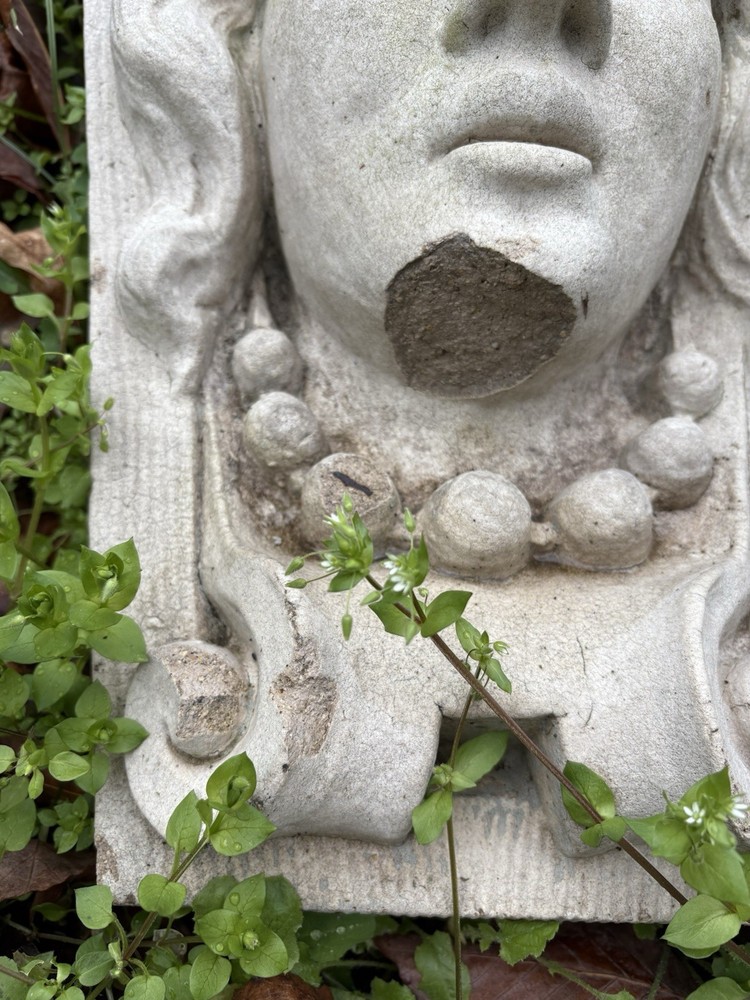 Architectural Salvage Terra Cotta Figural Keystone