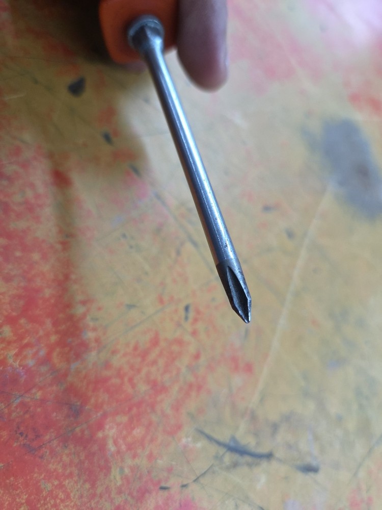 Vintage MAC Tools PB2031AR Phillips Screwdriver Red Handle USA