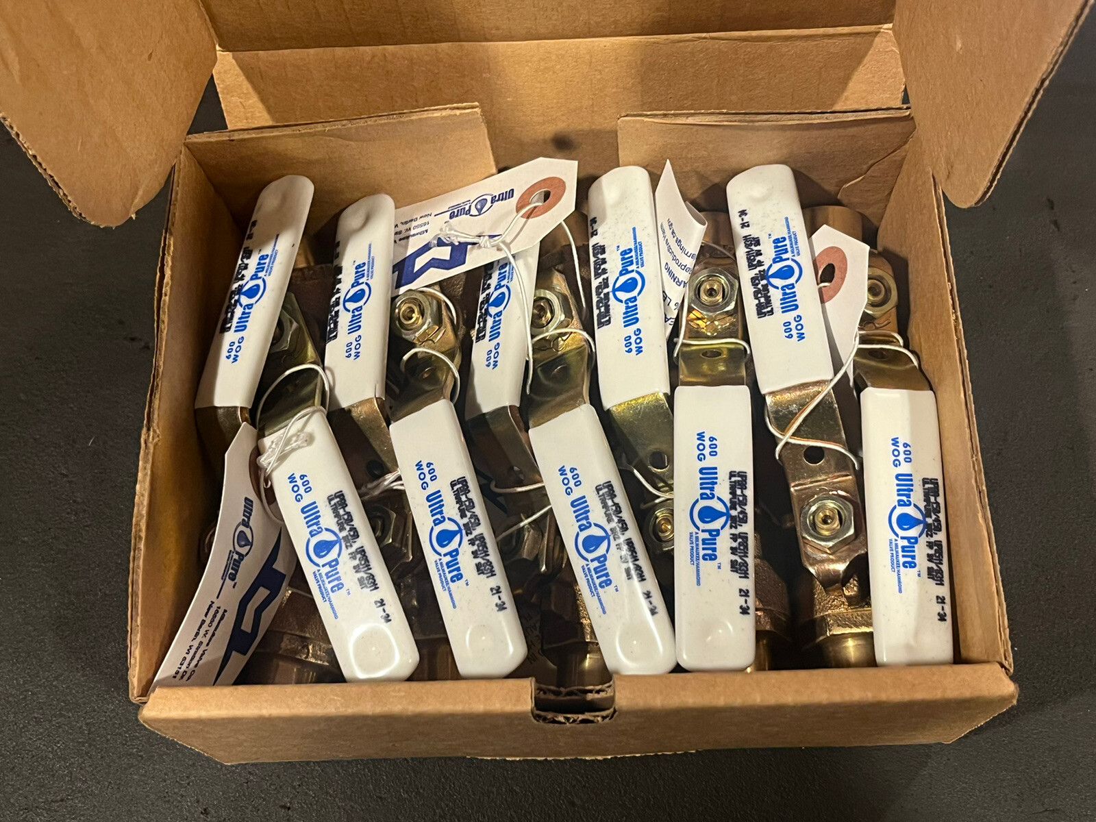 (Box 10) 1/2" Sweat, Full-Port Lead Free Bronze Brass Ball Valves 600 WOG, USA