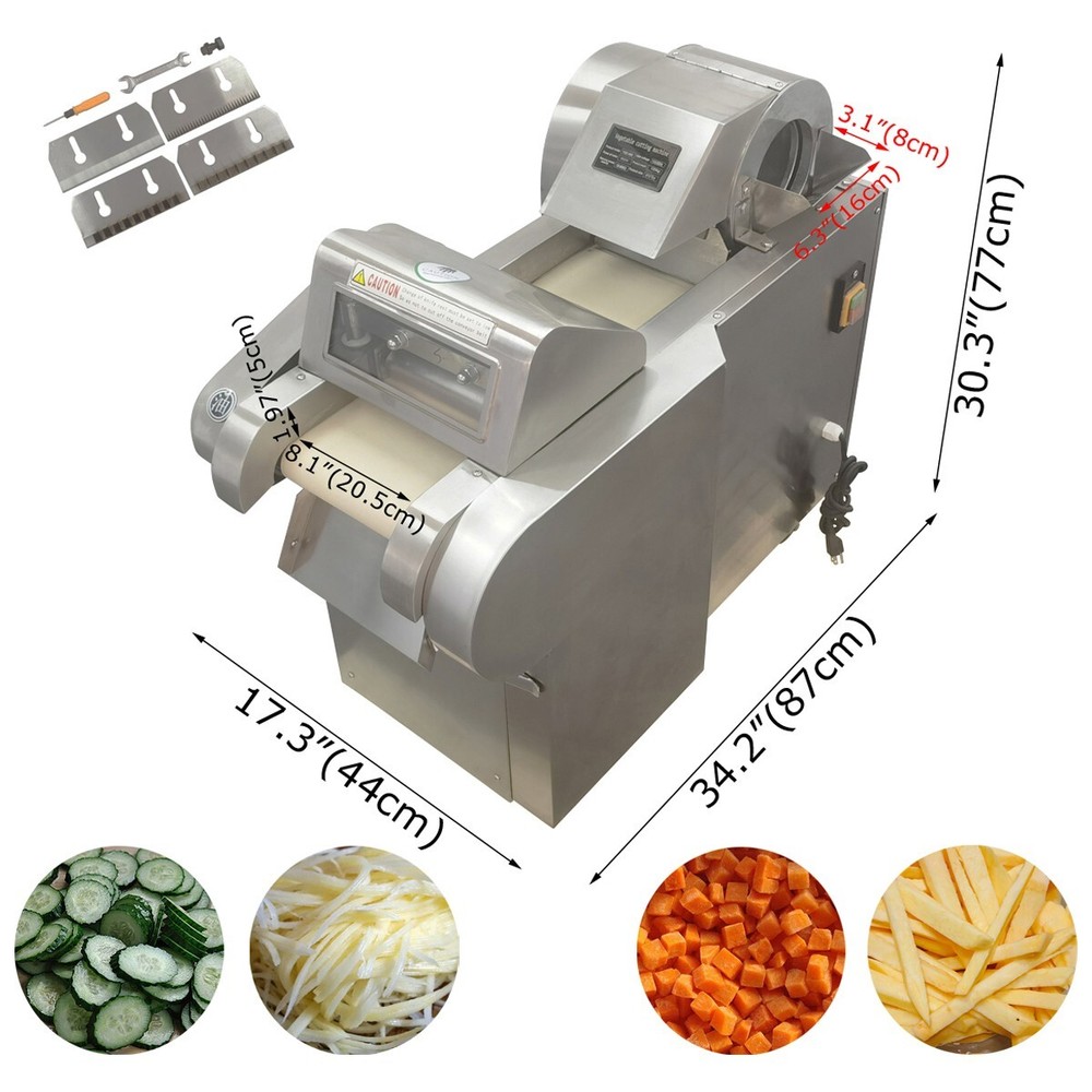 110V YQC-660 Multi-function Fruit/Vegetable Slicing/Shredding/Dicing Cutter