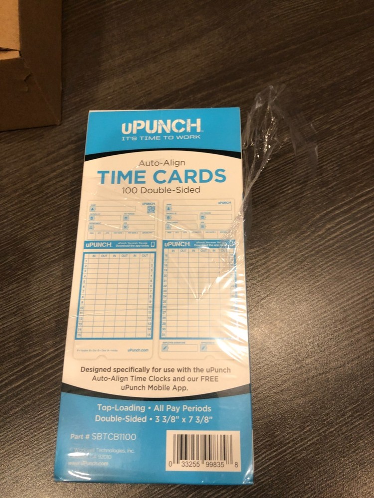 uPUNCH Auto-Align Time Clock Bundle w/ Free Punch Pay Mobile App