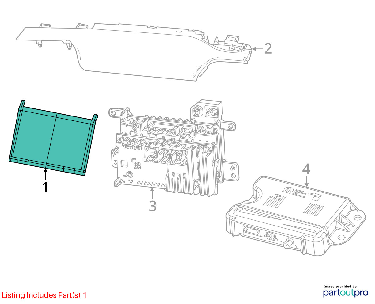 Info-GPS-TV Screen Display Center Console Fits 21-24 GRAND CHEROKEE 3150047