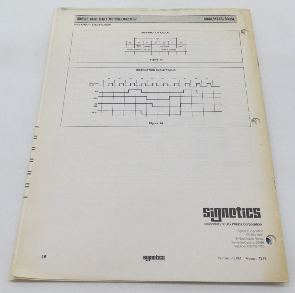 SIGNETICS Application Notes / Product Data Sheets 1978 vtg technology reference