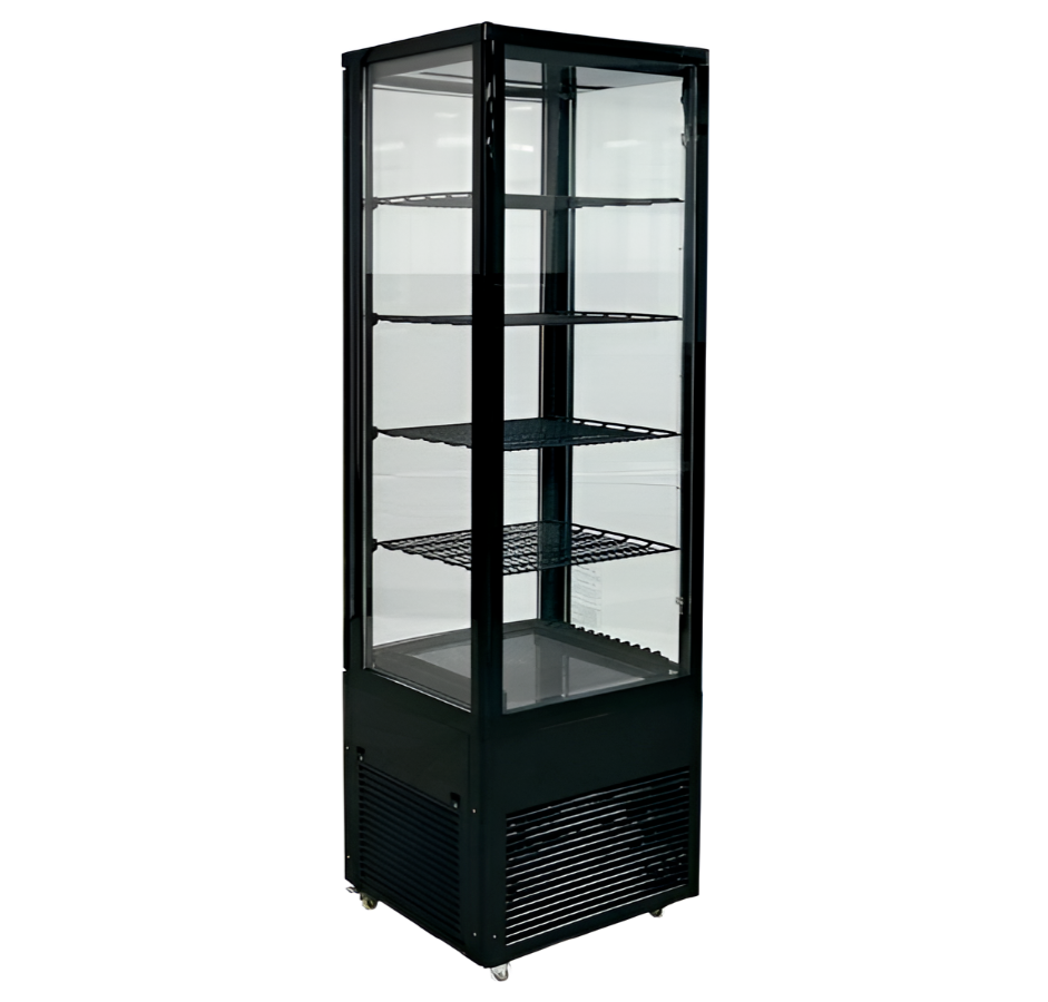 4 Tier Refrigerated Display Case Bakery Display Fridge W/ LED 66" H