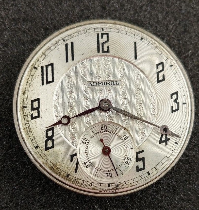 VINTAGE 12 SIZE TACY WATCH CO POCKET WATCH MOVEMENT