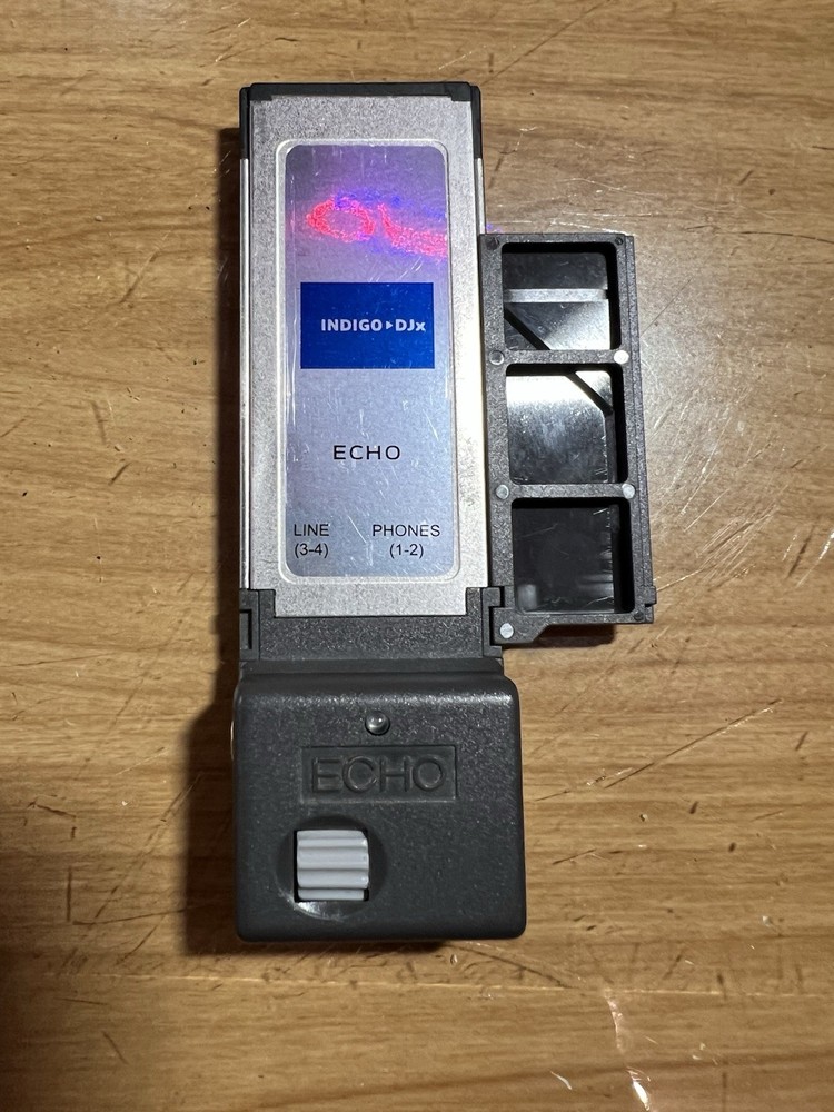 Echo Indigo DJx ExpressCard Laptop Audio Interface Boxed Tested with Cable