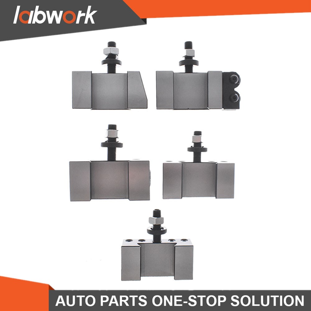 6Pcs AXA 250-100 Size Piston Type Quick Change Tool Post Set For Lathe 6- 12"