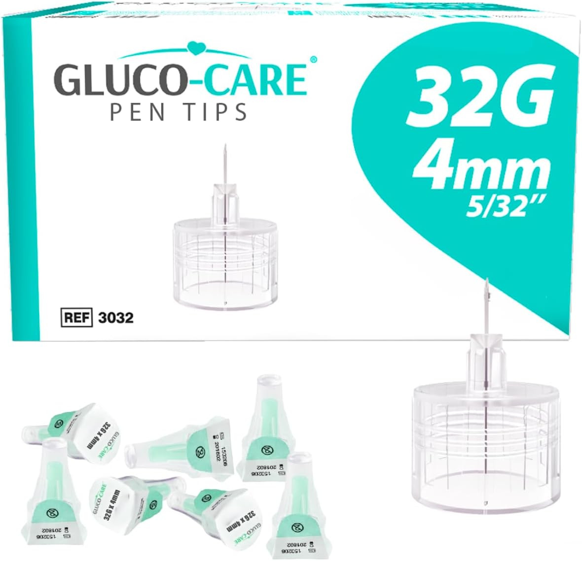 Pen Tips 32G x 4mm, Universal Fit, 100/bx, Sterile, Comfort