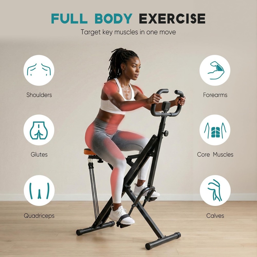 Foldable Squat Machine,Adjustable Resistance,Glute Workout Equipment for Home