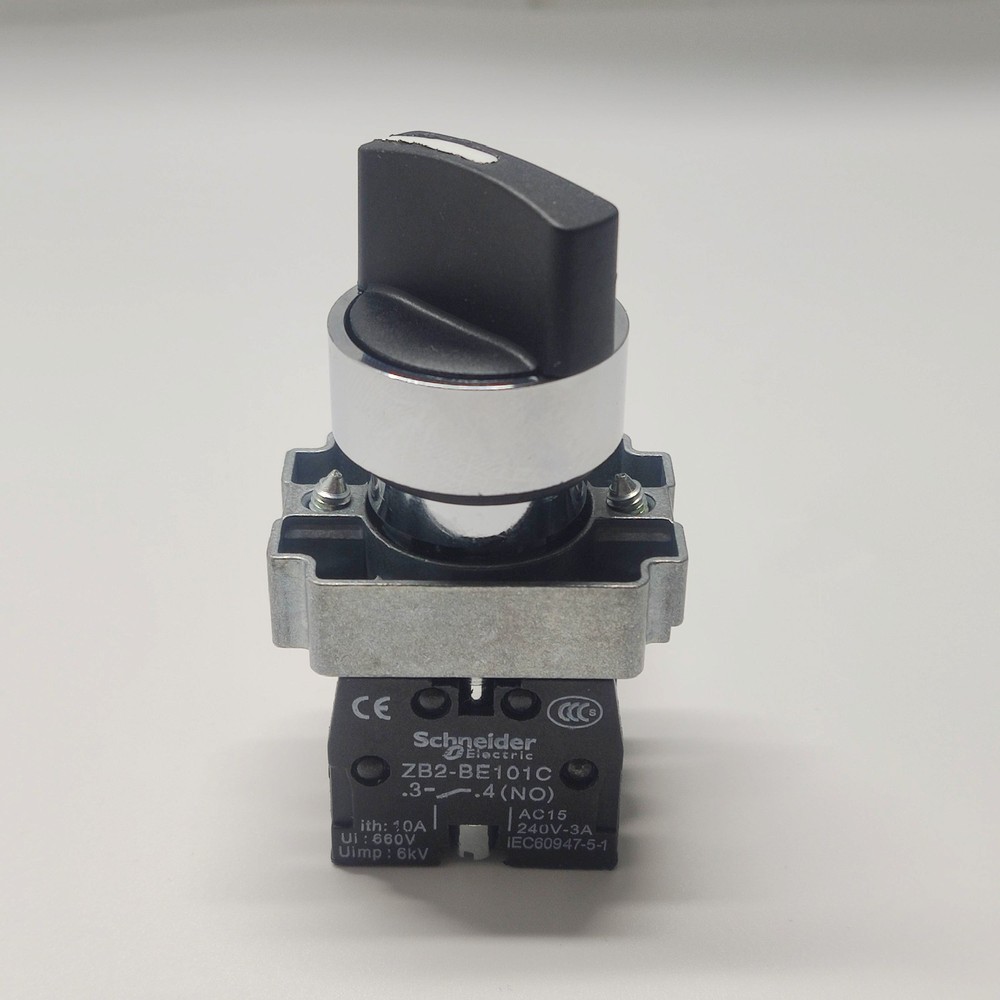 5pcs 2 Position 1 NO Latching Rotary Switch Maintained  XB2 BD21 Selector Switch