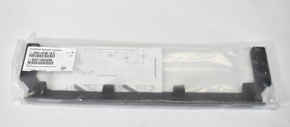 Amphenol Network Solutions Enhanced Cable Manager Bracket 19" W 0RU-HCM-915