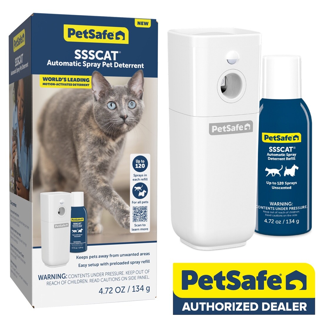 PetSafe SSSCat Spray Deterrent Dog Cat PPD00-17617 with Spray Refill - New 2024