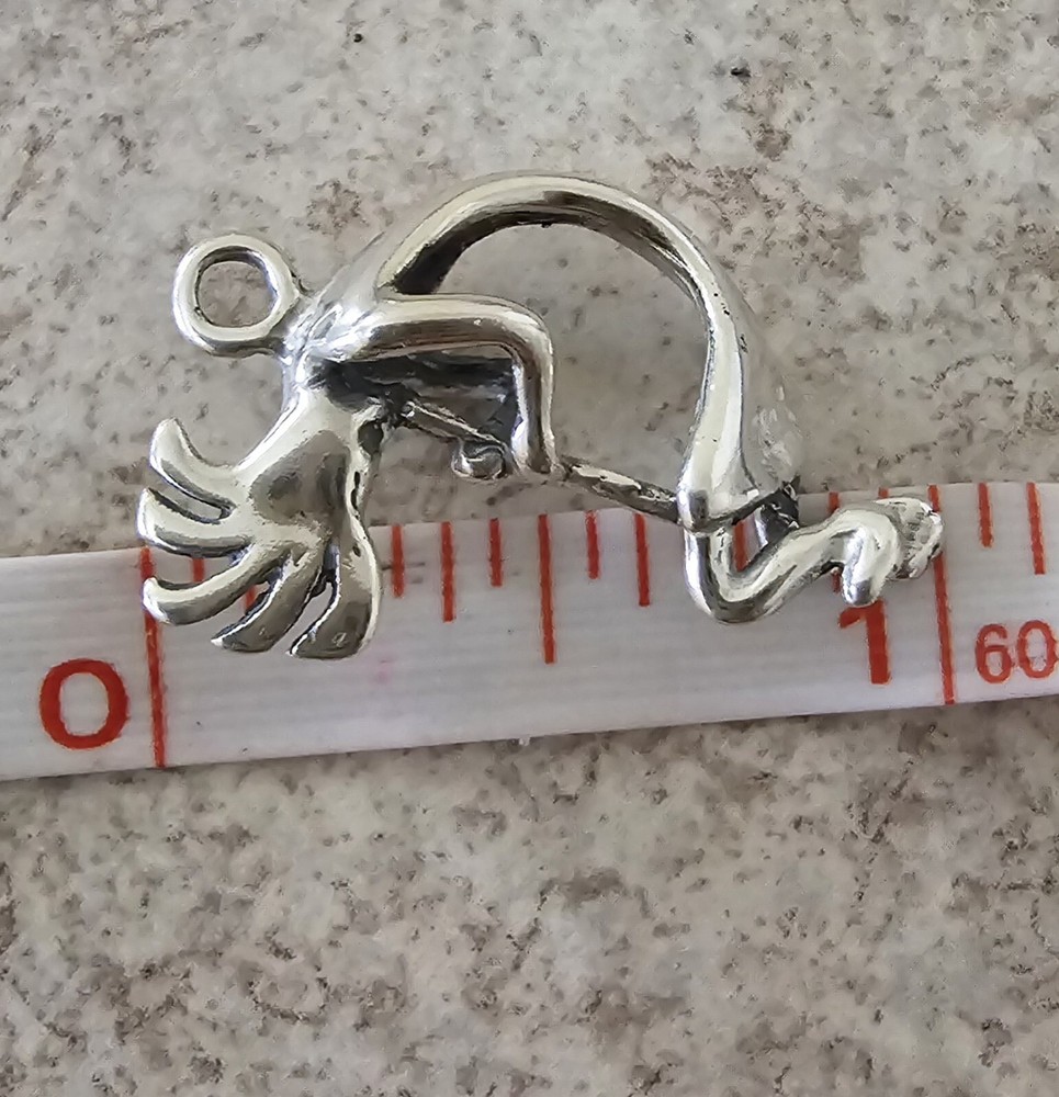 Authentic Navajo KOKOPELI Pendant Signed MASHA