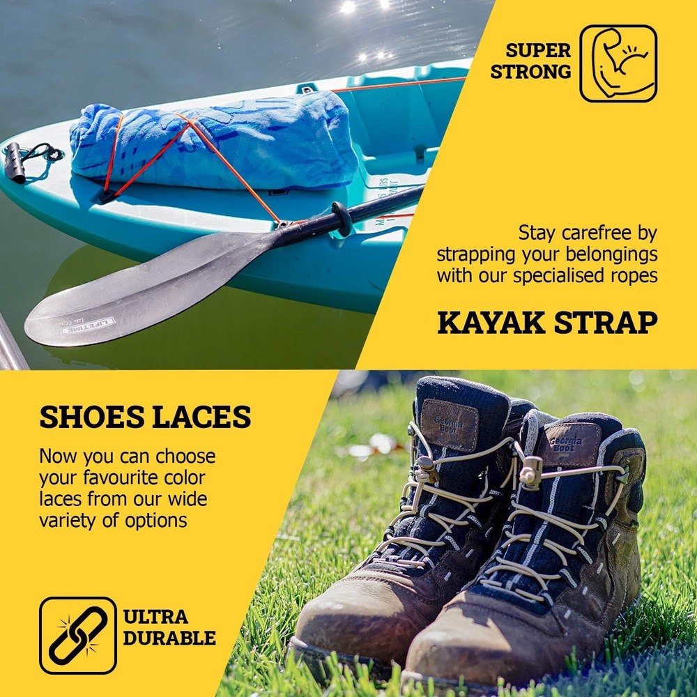 Durable Polyester Bungee Cord - DIY, Tie Downs