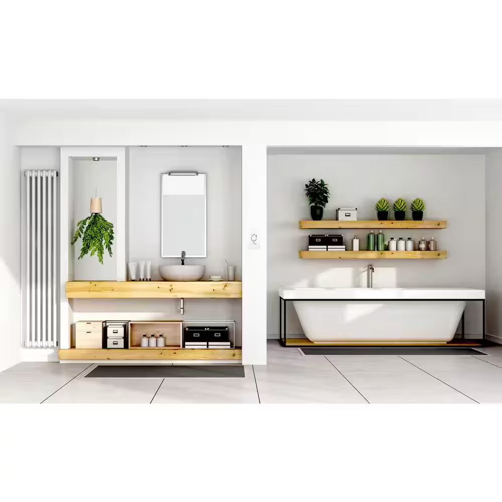 20 Amp 12-Hour Spring Wound In-Wall Timer, White