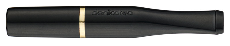 Denicotea Ibiza Slim Black/Gold Ring Cigarette Holder with 10 Free Filters 20234