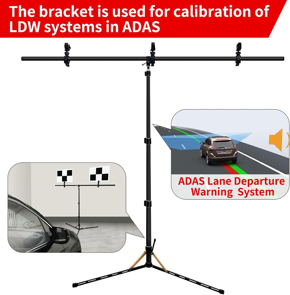 Aluminum ADAS Calibration Bracket Triangular Bracket Lightweight & Portable Disp