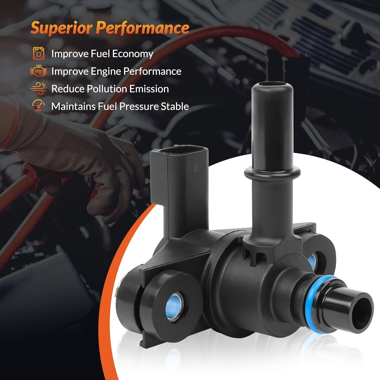 Vapor Canister Purge Valve Solenoid EVAP Compatible for Ford F-150,Escape, Explo